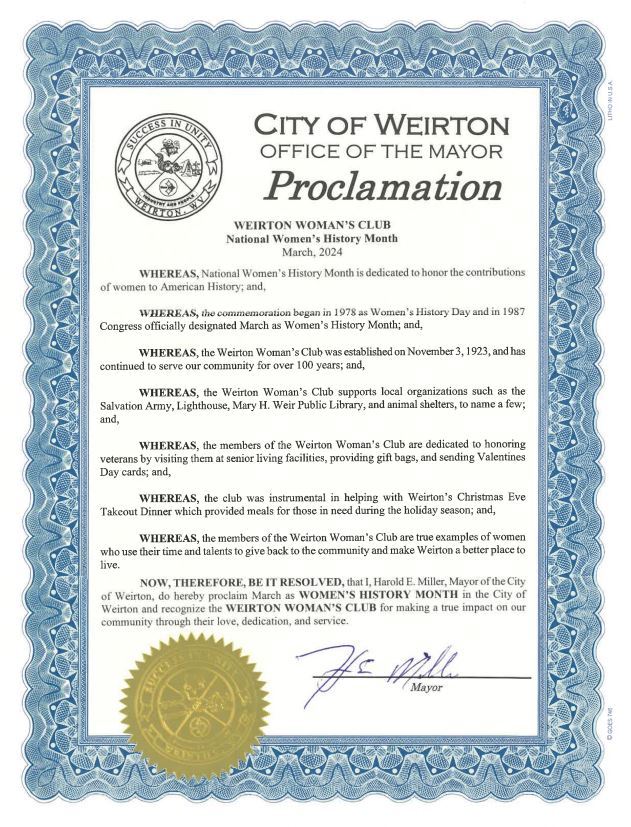 Weirton Woman Club 2