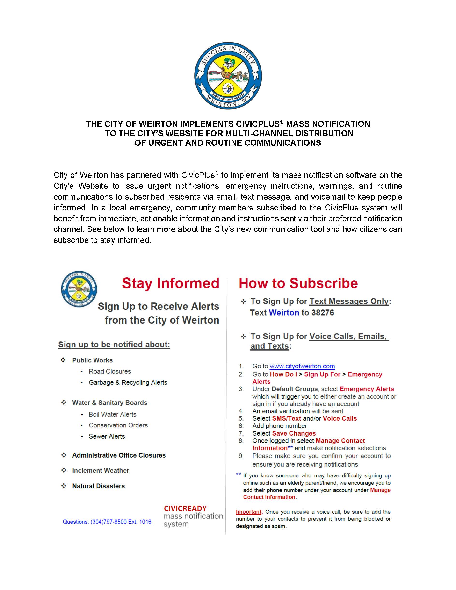 CivicPlus Mass Notification Press Release Template (1)