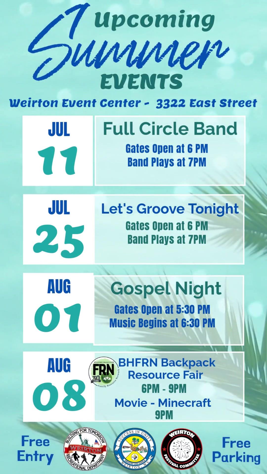 Fresh Palm tree Summer Upcoming Events Instagram Story Template (5)