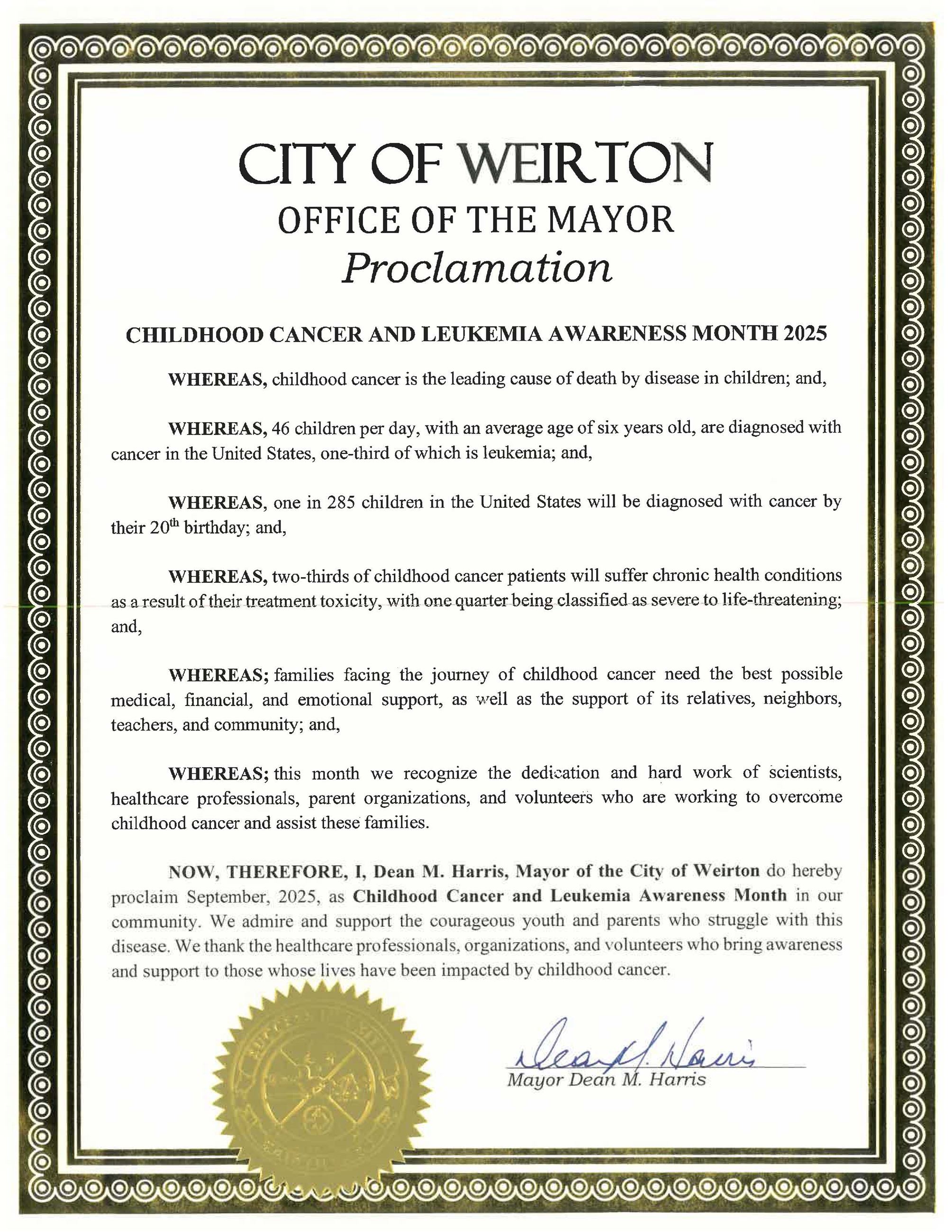 Childhood Cancer and Leukemia Awareness 2025