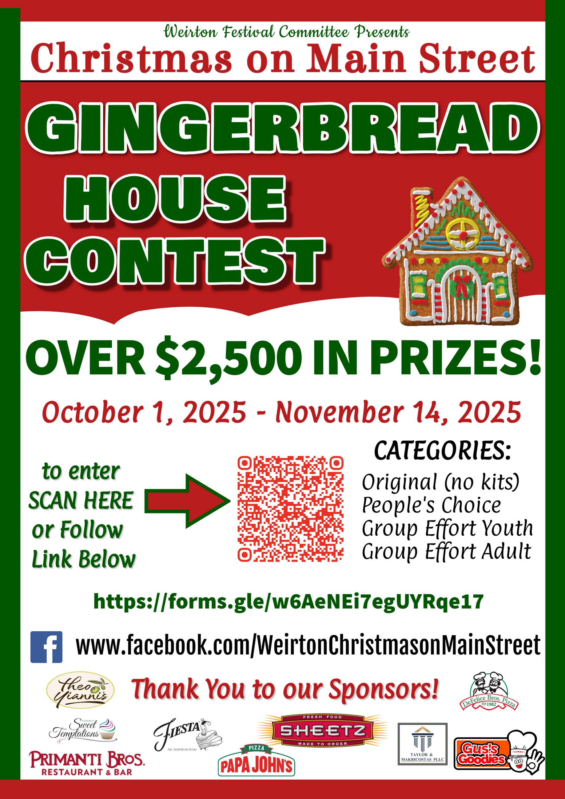 Gingerbread House Decorating Flyer